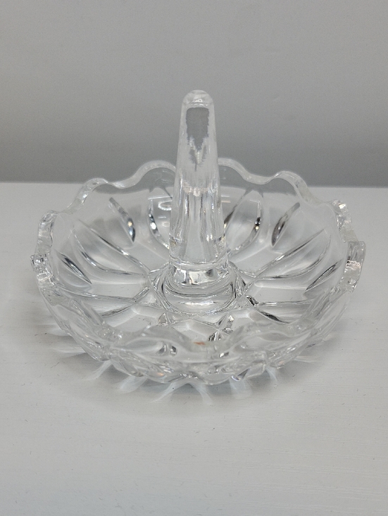 Jewelry - Clear Glass Ring Holder Dish